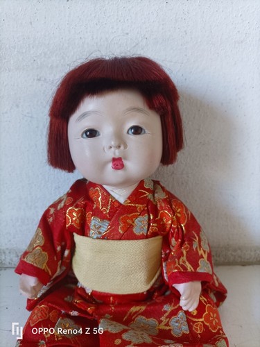 GOFUN/ICHIMATSU BAMBOLA GIAPPONESE CON OCCHI DI VETRO - Afbeelding 2 van 9