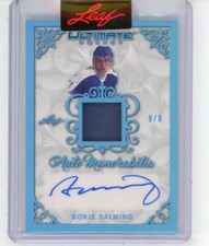 2023 LEAF ULTIMATE HOCKEY AUTO MEMORABILIA 6/6 TORONTO MAPLE LEAFS Borje Salming