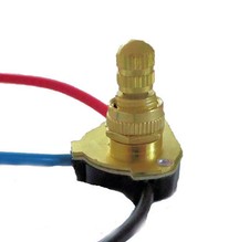 LOT OF 10  3 WAY 2 CIRCUIT BRASS ROTARY SWITCH 3/8"  TR-301