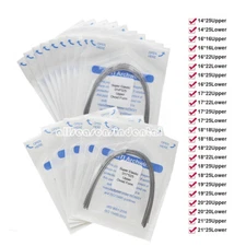 Dental Ortho Super Elastic Niti Rectangular Arch Wire Ovoid/Natural Alambre Arco