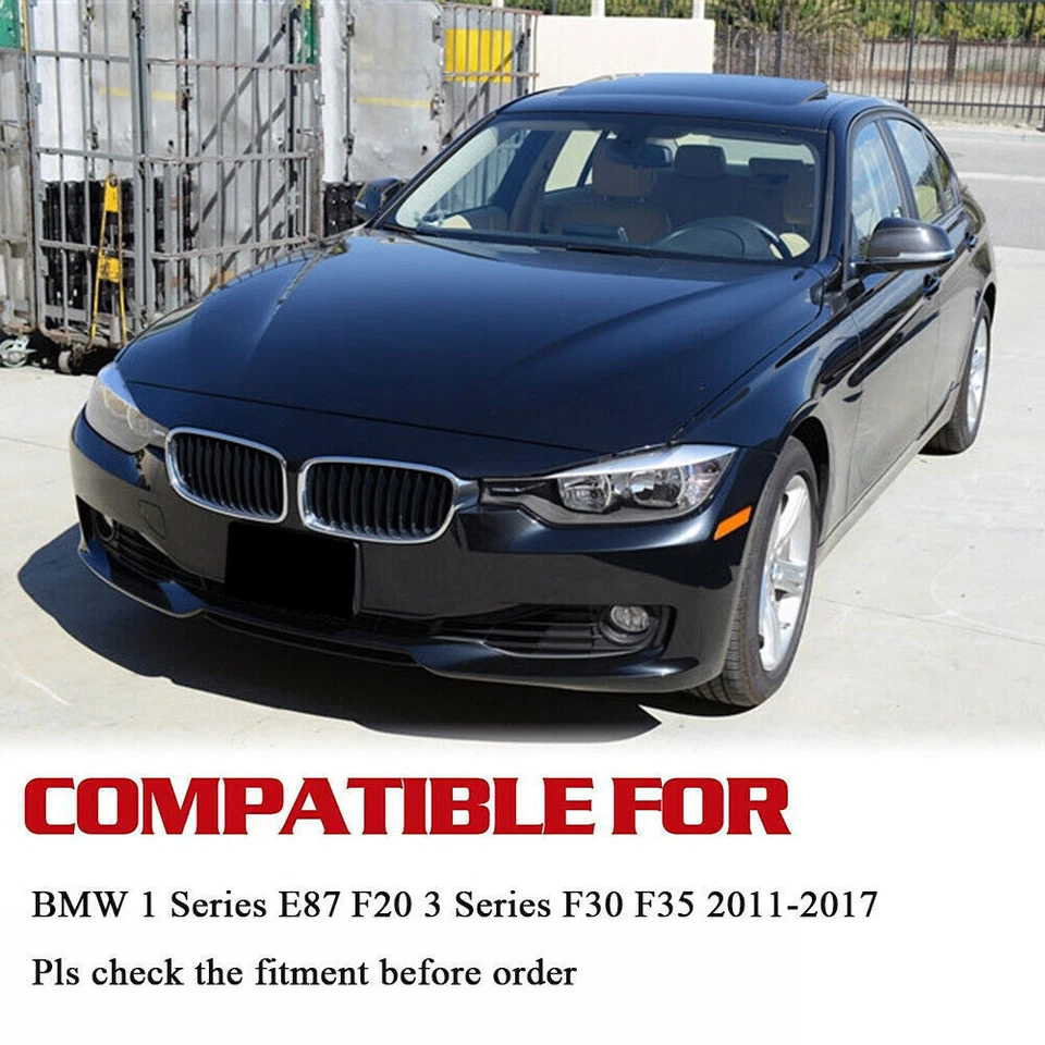 Tapas de cubierta de espejo retrovisor lateral de fibra de carbono para BMW E87 F20 F30 F35 2011-17 reemplazo Foto 2 de 4