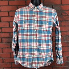 J.Crew Men's Medium Plaid Flannel Button-Down Shirt   Casual, Preppy, Fall