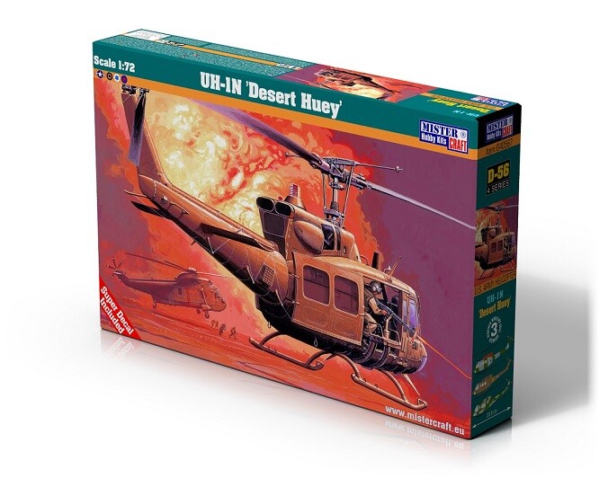 Mistercraft D-56 - 1:72 UH-1N Desert Huey - New