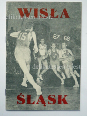 BASKETBALL WISLA Krakow SLASK Wroclaw Poland BASKETBALL brochure vintage