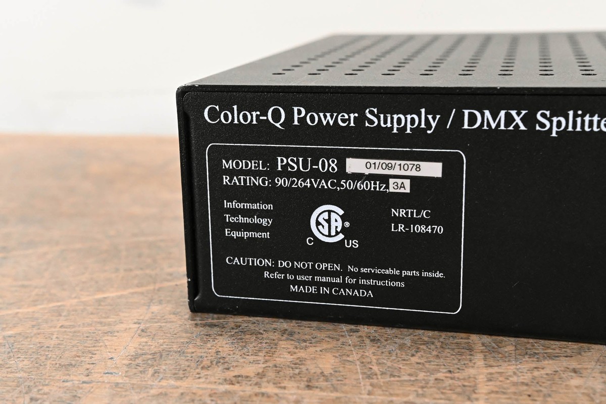 セット Chroma-Q PSU-08 Color-Q Power Supply / DMX Splitter CG002YS | eBay