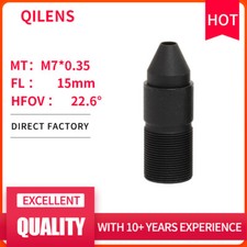 QILENS HD 2 megapixel 15mm CCTV lens M7 P0.35 for security surveillance cameras