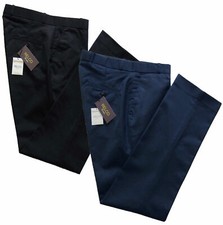 Pantaloni Relco London Uomo Sta Press Nero Navy Stay Pressed Pants Mod Pantaloni