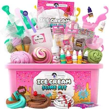 Original Stationery Ice Cream Slime Kit for Girls Amazing Ice Cream Slime Mak...