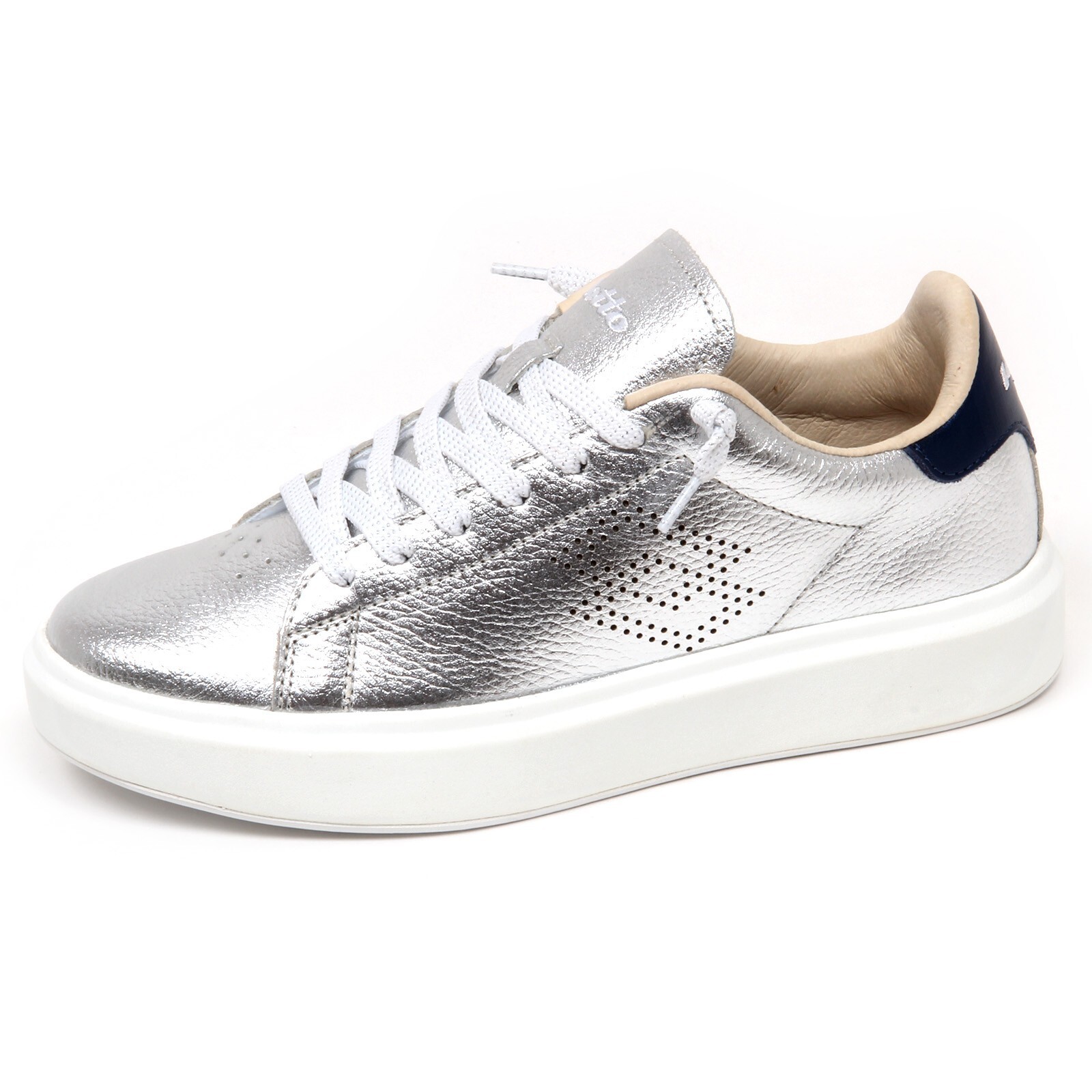 E9328 sneaker donna silver blu LOTTO LEGGENDA IMPRESSIONS scarpe shoe woman