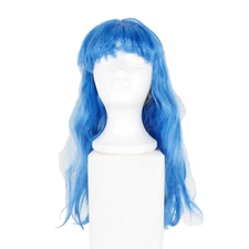 Forum Novelties NEW Adult Blue Long Wig with Bangs