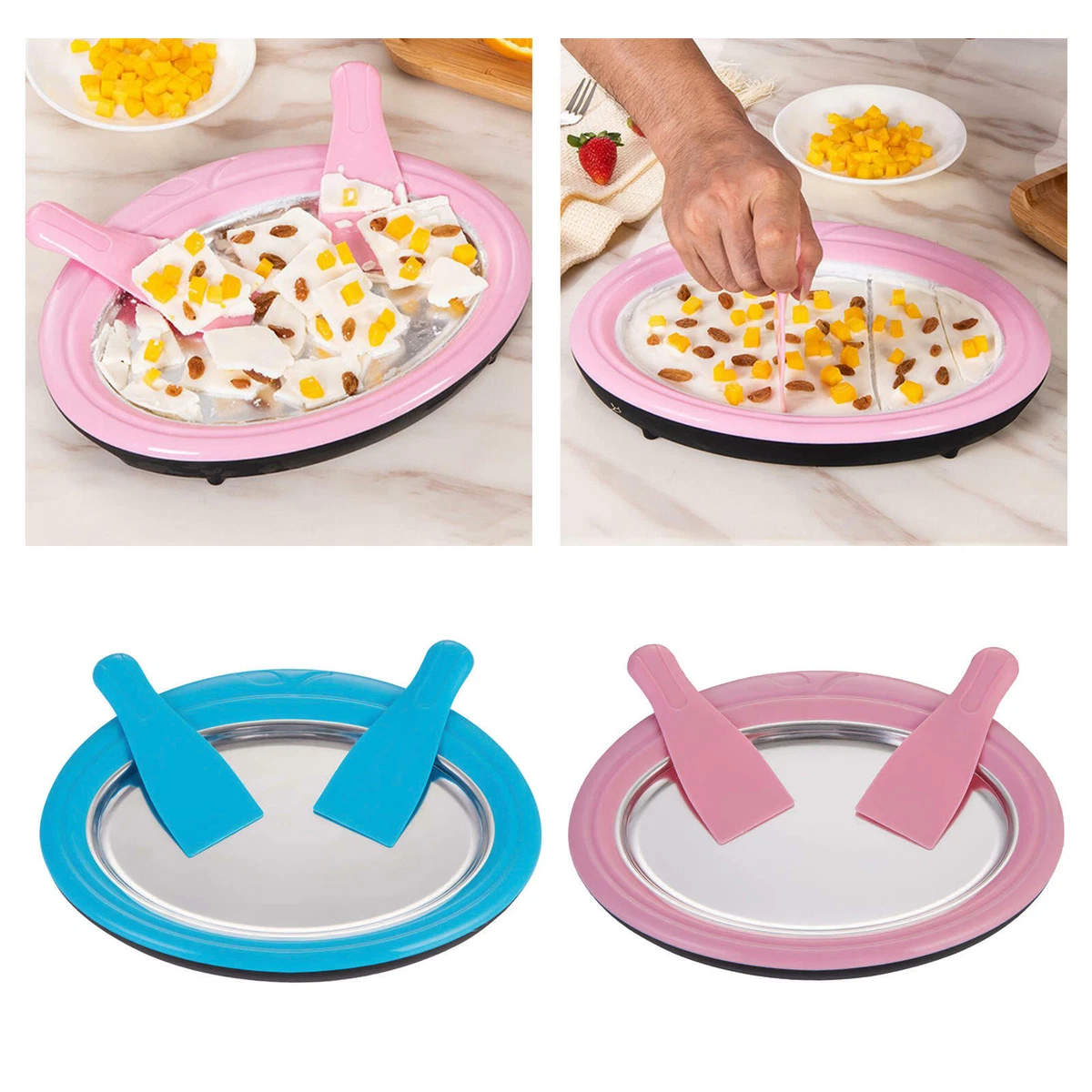 Frozen plate online ice cream maker
