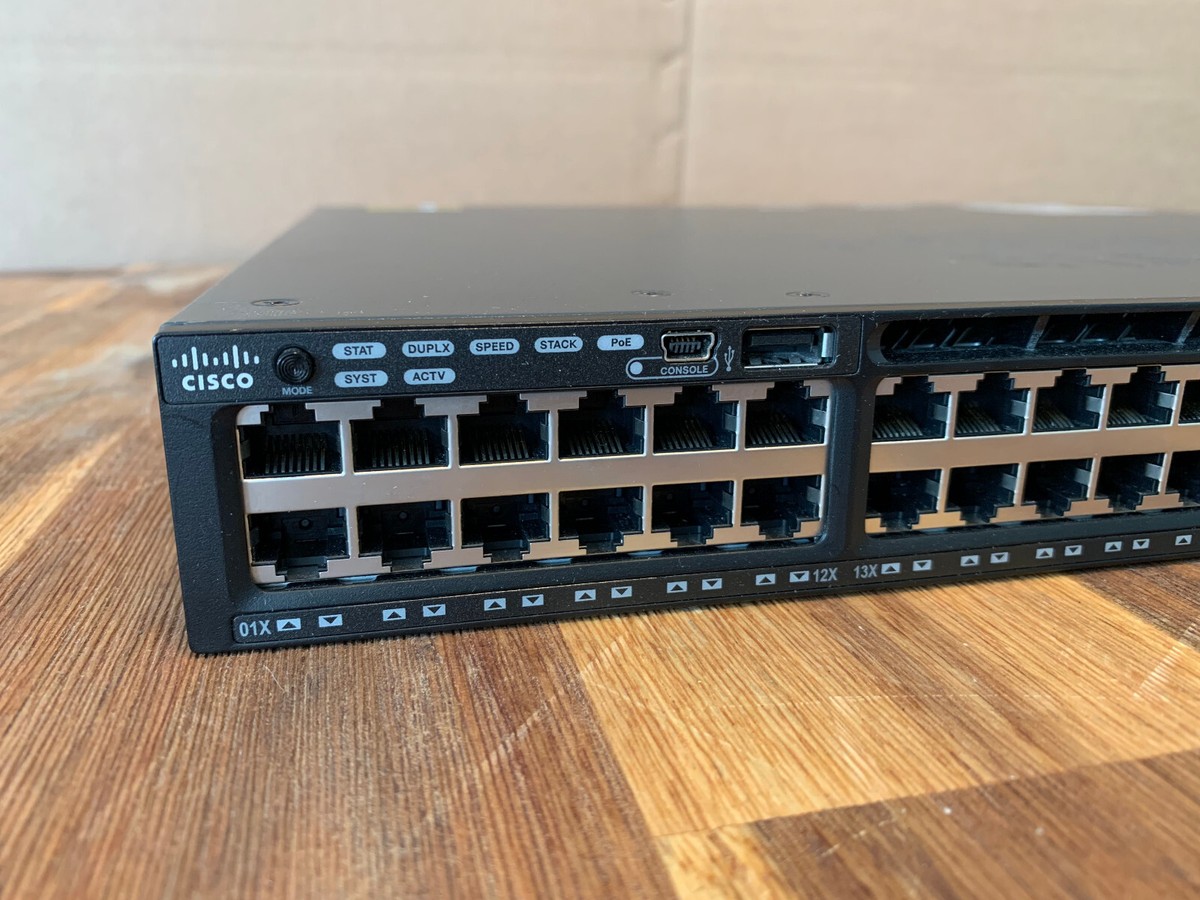 Cisco WS-C3650-48FD-S Catalyst 3650 Switch incl. VAT incl. rack