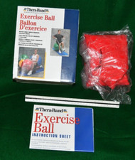 Thera-Band Exercise Ball Looks Unused Sealed Package Box in solid Shape and Book
