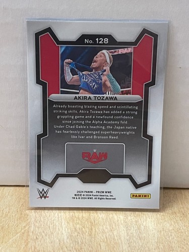 2024 Panini Prizm WWE 128 Akira Tozawa – Raw - Picture 2 of 2