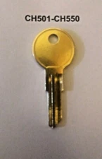 1 UWS   Toolbox Key Code Cut CH501 to CH550 Truck Tool Box Lock Key