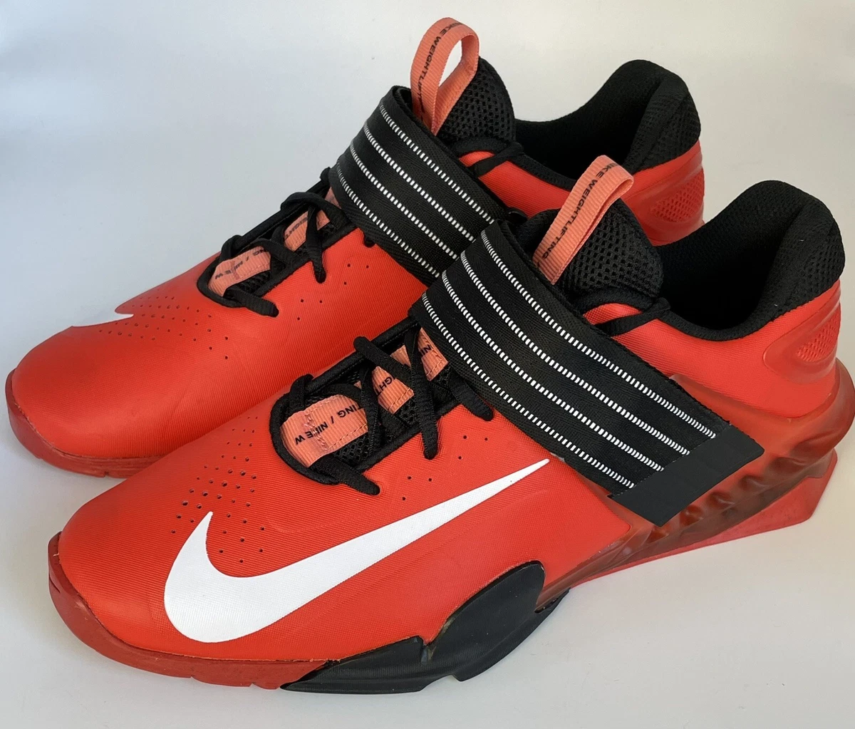 Red nike weightlifting best sale shoes