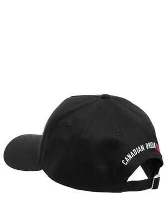 Dsquared2 baseball cap men milano BCM091705C000012124 Black cotton hat