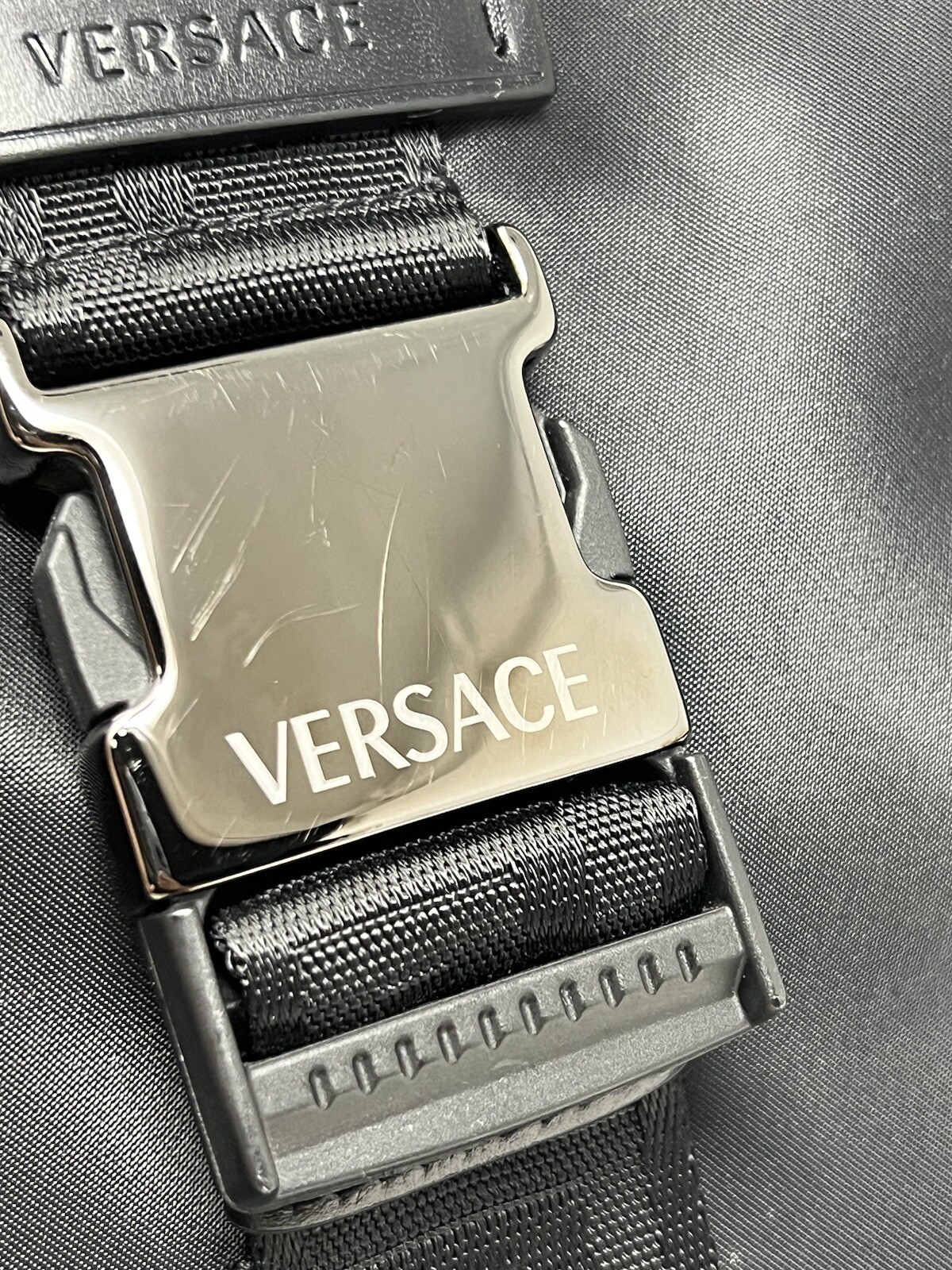 Versace Black Greca Single Strap Backpack Sling B… - image 7