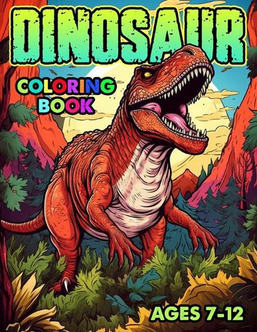 Dinosaur Coloring Book: Realistic, Fun, and cute Illustrations for Your ...