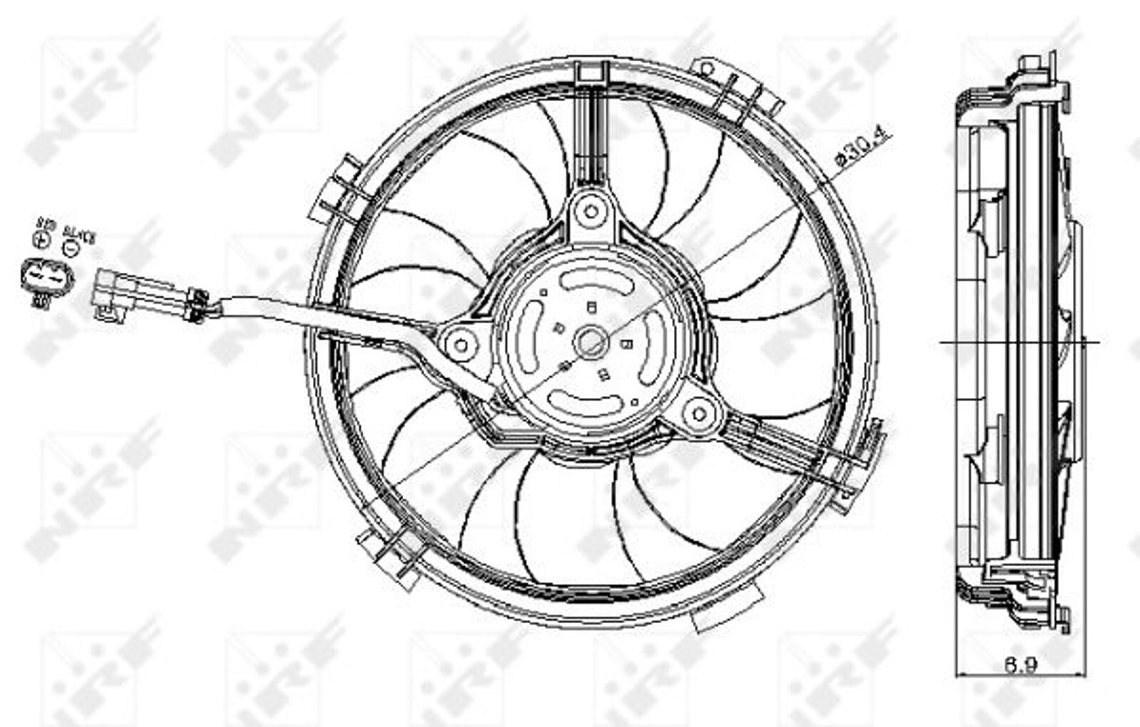 Ventilateur de radiateur VW Passat 2.3VR5 anti surchauffe moteur 96-05