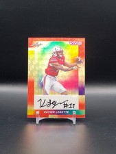 XAVIER LEGETTE 2024 LEAF VIVID GOLD VINYL AUTO 1/1 PANTHERS ROOKIE (JM)