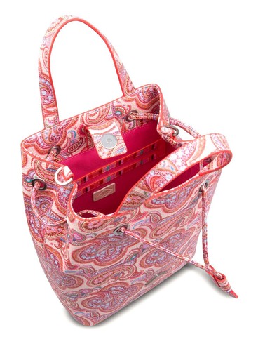 Oilily Summer Paisley Shoulder Bag M Schultertasche Tasche Vanilla pink bunt - Bild 4 von 4