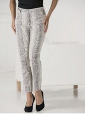 NUEVO PIEL DE SERPIENTE Focus 2000 Estilo de vida Piel de serpiente Pantalones en relieve TALLA 16