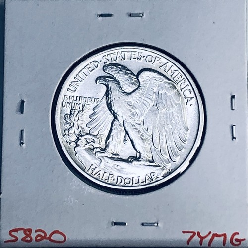 1943 WALKING LIBERTY SILVER HALF DOLLAR HI GRADE U.S. MINT RARE COIN 5820 - Picture 2 of 3