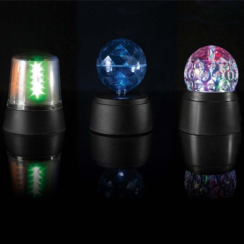 Cheetah Funki Battery Operated LED Party Set Containing 3 Mini Disco Lights - Picture 6 of 7