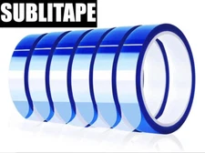 6 Rollos Cinta Azul Térmica De Sublimación  SUBLITAPE 20mm x 33m Envio GRATIS