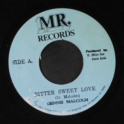 Dennis Malcolm Bitter Sweet Love Instrumental 45 Sl Lbl Wear Reggae Ebay ebay