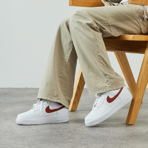 Nike Air Force 1 AF1 '07 UK 6 Trainers White & Rust Orange BNIB - Picture 2 of 13
