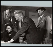 GENE TIERNEY + RICHARD CONTE + CHARLES BICKFORD IN WHIRPOOL 1950 ORIG PHOTO 585