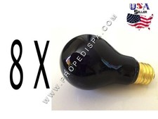 8 X UV dark purple light bulb for manicure nail dryer table pedicure spa chair