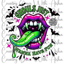 Sublimation Transfer Halloween Ghouls Ready To Press Heat Transfer