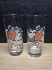 Vintage 1980's International China Marmalade Glassware Set/2  Tumblers 