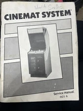 Cinematronics CINEMAT SYSTEM Arcade Video Game Manual - good used original