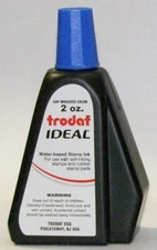 Replacement Ink for Use with Most Self Inking and Rubber Stamp Pads, 2 oz., Blue