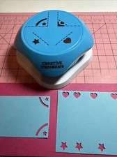 Creative Memories Hearts  Stars 4-Way PUNCH MINT No Box 