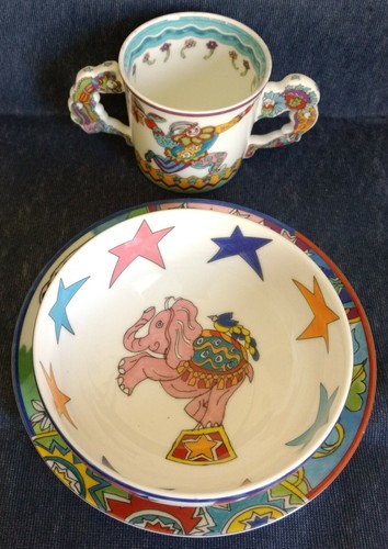 Tiffany & Co. ~ “Fantasy” ~ MUG, BOWL, and PLATE TRIO ~ Gene Moore ~ 1997 - Foto 2 di 12