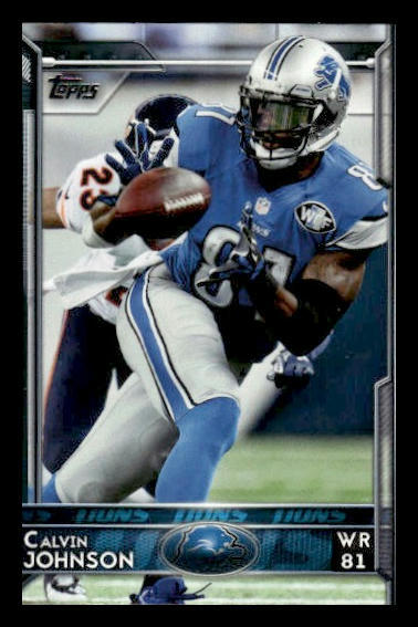 2015 Topps #70a Calvin Johnson Detroit Lions