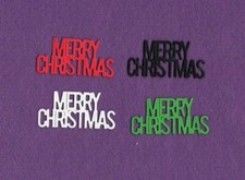 MERRY CHRISTMAS 10 die cuts scrapbook cards