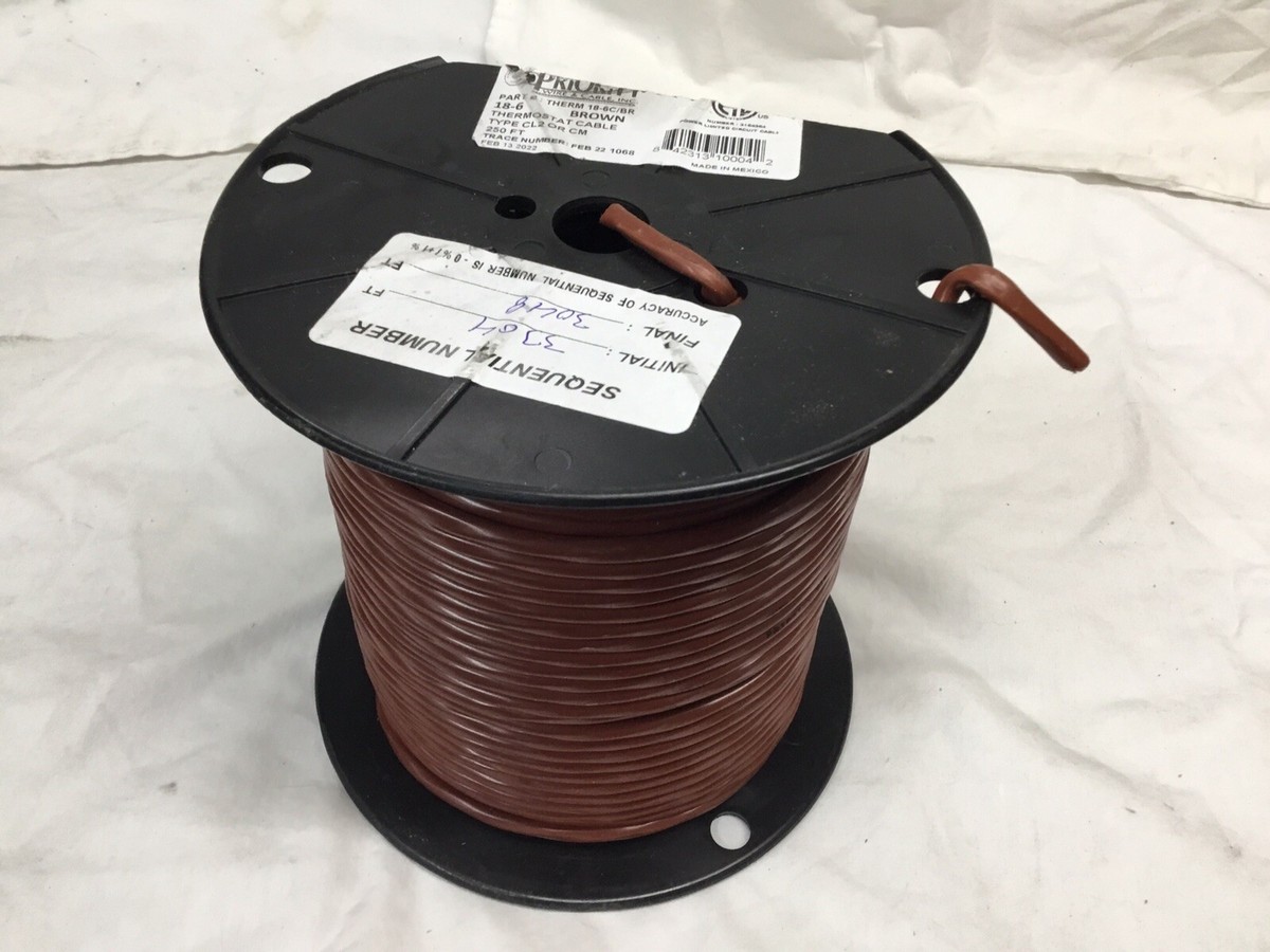 18 2 Thermostat Wire Goodman TWR182 Wire, Thermostat, 150 V, 18 AWG, 2