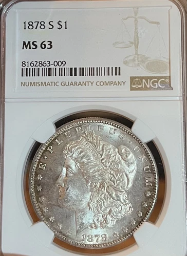 1878-S NGC MS63 Morgan Silver Dollar