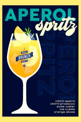 Poster poster poster advertising aperitif Aperol Spritz print 50x70 cm