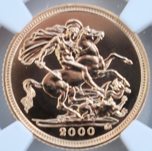 2000 Gold Half Sovereign NGC MS66 Great Britain 1/2 Sov UK - Picture 2 of 3