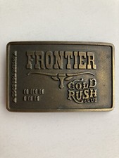 Frontier Hotel Las Vegas Gold Rush Club Belt Buckle