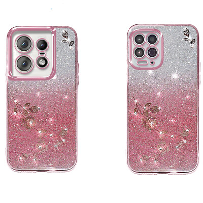 Für Motorola G72 G14 G54 G41 G34 Farbverlauf Blume Rückseite Hülle Handyhülle