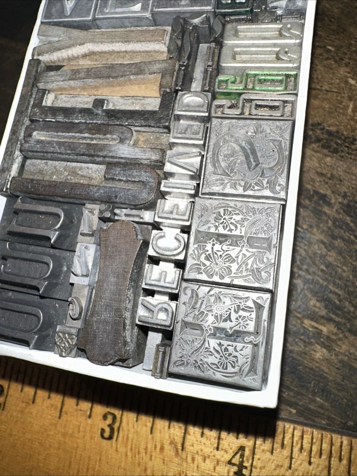 Printing Blocks “ Ornamental Borders Dingbats” Variety #id - Image 3 of 4