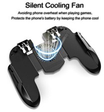 Heavy-Duty Six-finger Operating Mobile Gamepad with Fan Cooling Physics Button